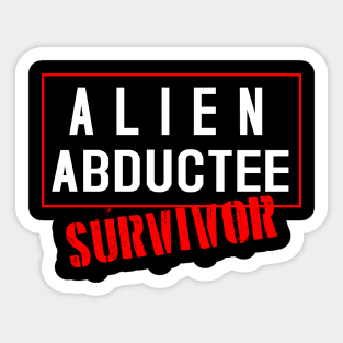 Alien Abductee "Survivor" Sticker